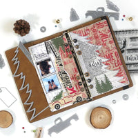 Elizabeth Craft Designs Planner Essentials 16 Christmas Tree Page Metal Die Set