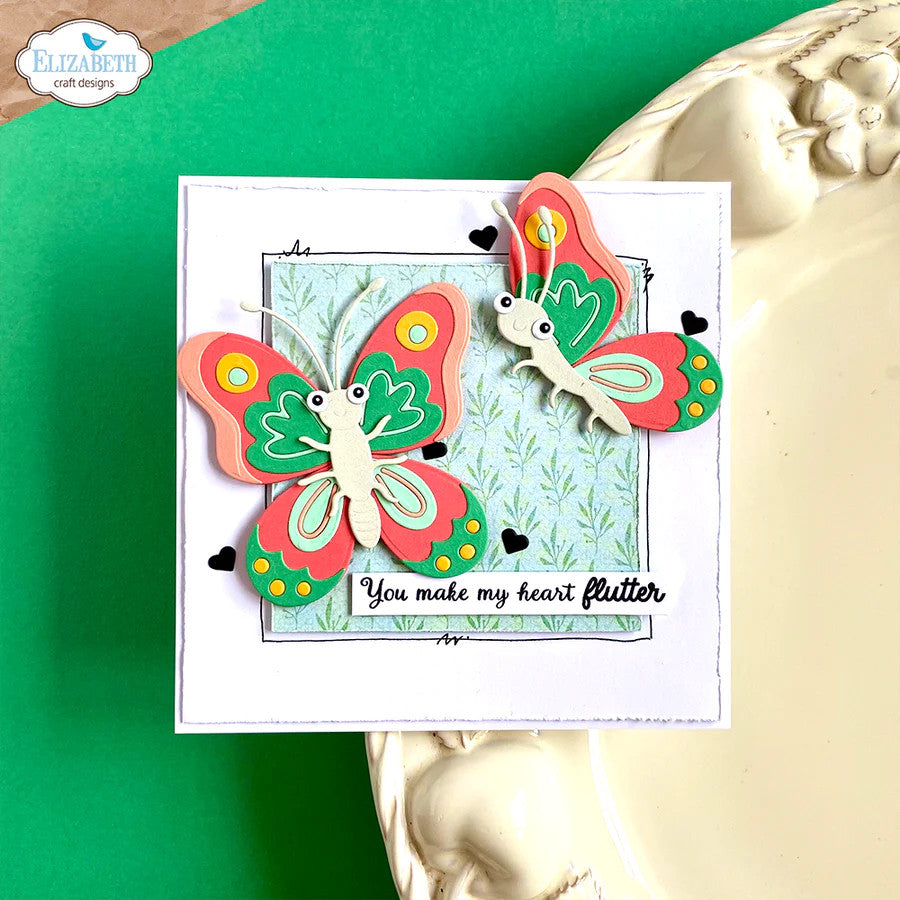 Elizabeth Craft Designs Juego de troqueles de metal con mariposas