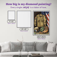 Diamond Art Club SQUARES US Hero