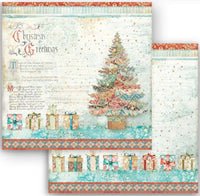 Colección de papel Stamperia Christmas Greetings de 12" x 12"