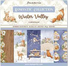 Colección de papel Stamperia Winter Valley de 12" x 12"