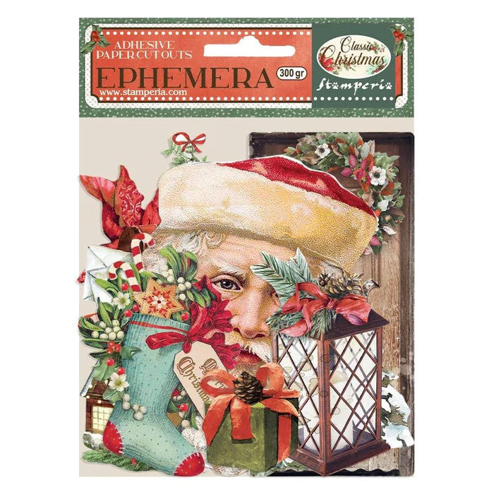 Stamperia zelfklevende Ephemera - Klassieke kerst