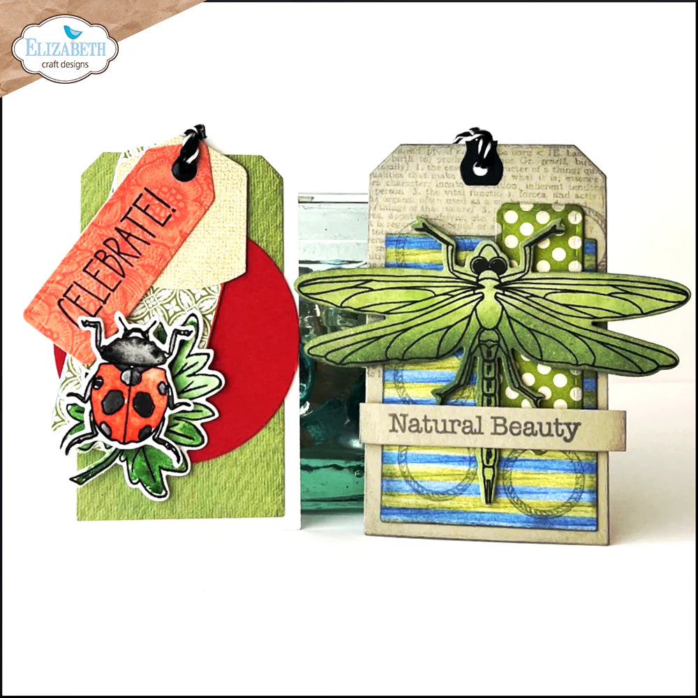 Elizabeth Craft Designs Beetles and Bugs Die & Stamp Set