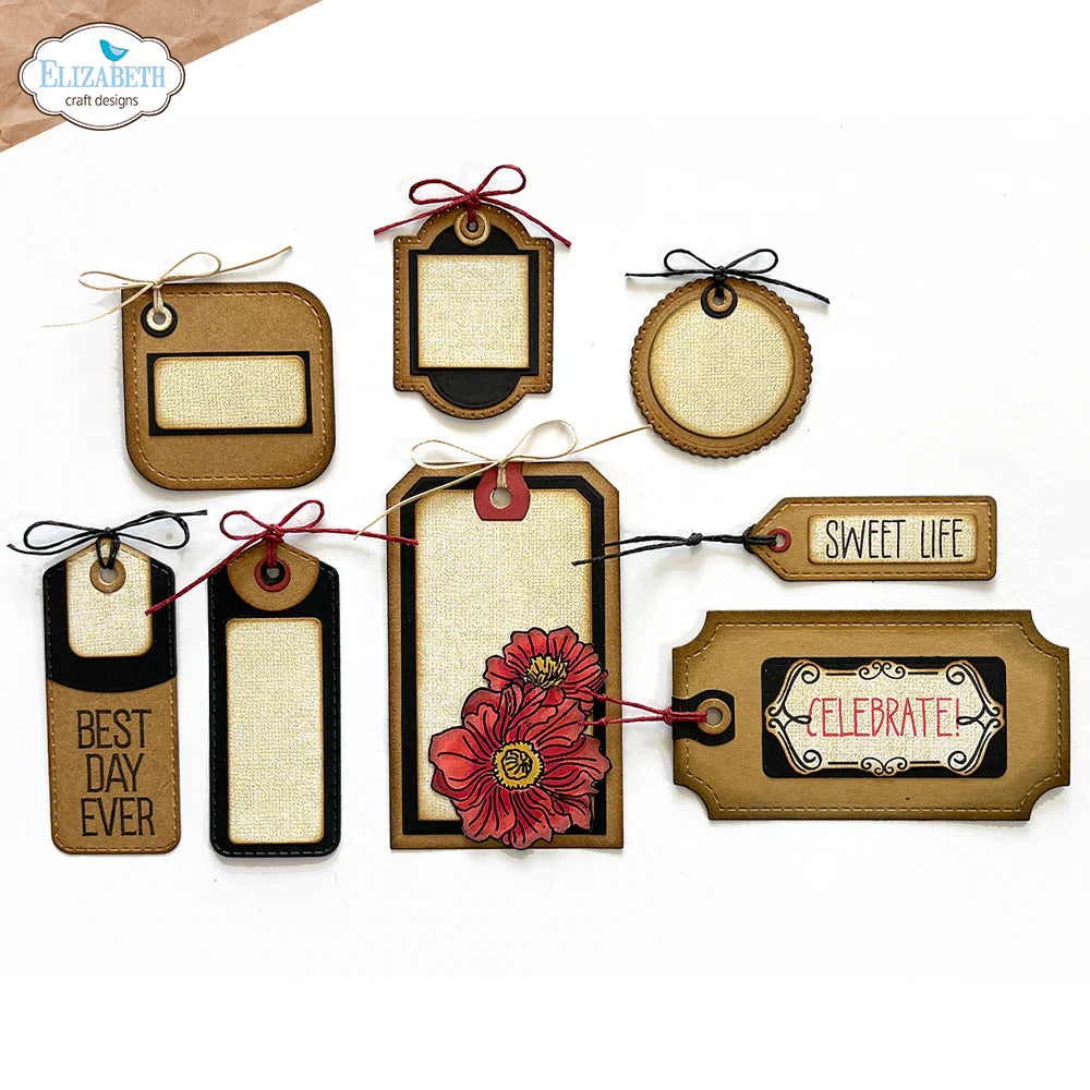 Elizabeth Craft Designs Tag Variety Pack Metal Die Set