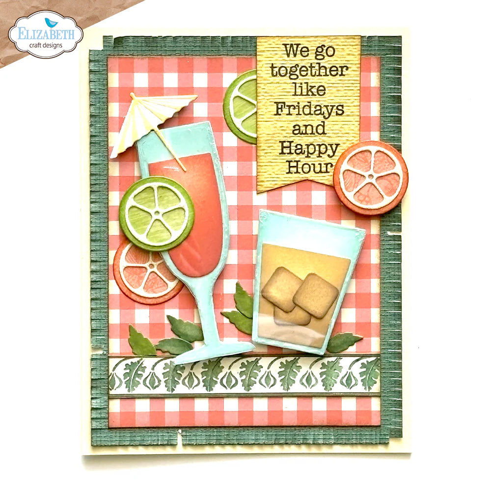 Elizabeth Craft Designs Cheers to You Metal Die Set