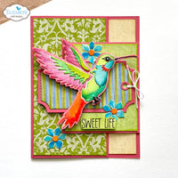 Elizabeth Craft Designs Layered Hummingbird Metal Die Set