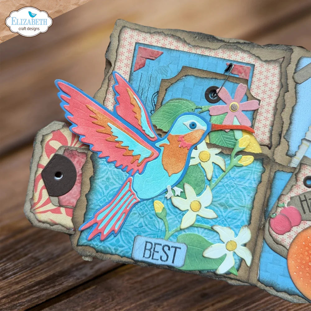 Elizabeth Craft Designs Layered Hummingbird Metal Die Set