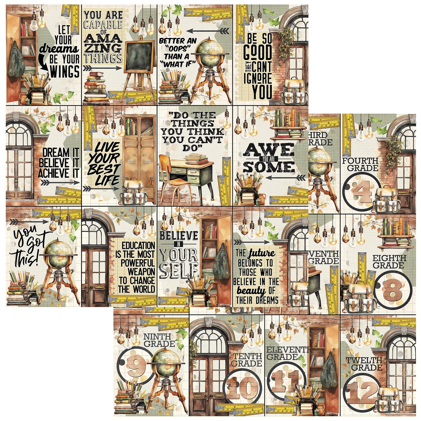 49 & Market Academia 12x12 Collection Pack