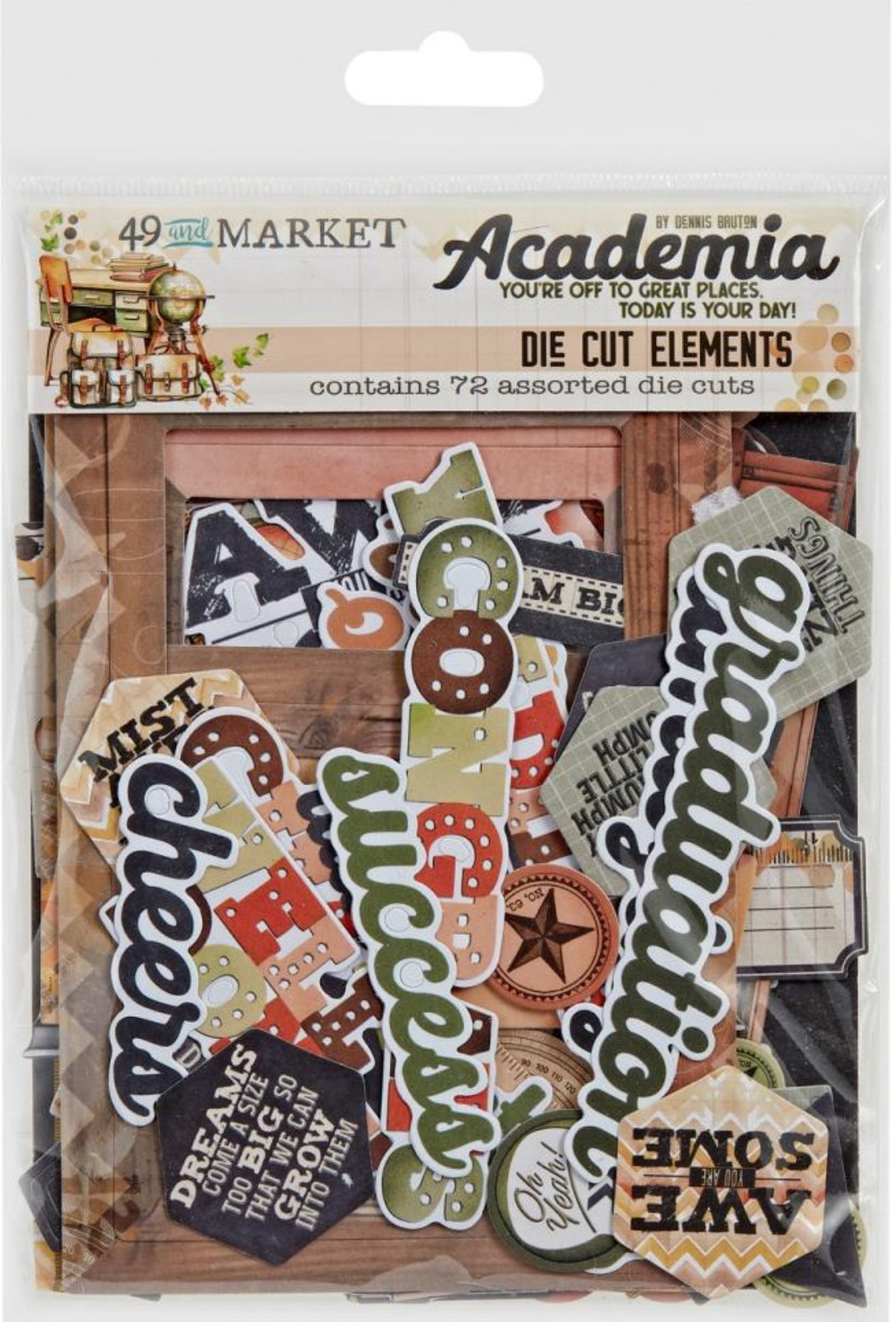 49 & Market Academia Die Cut Elements