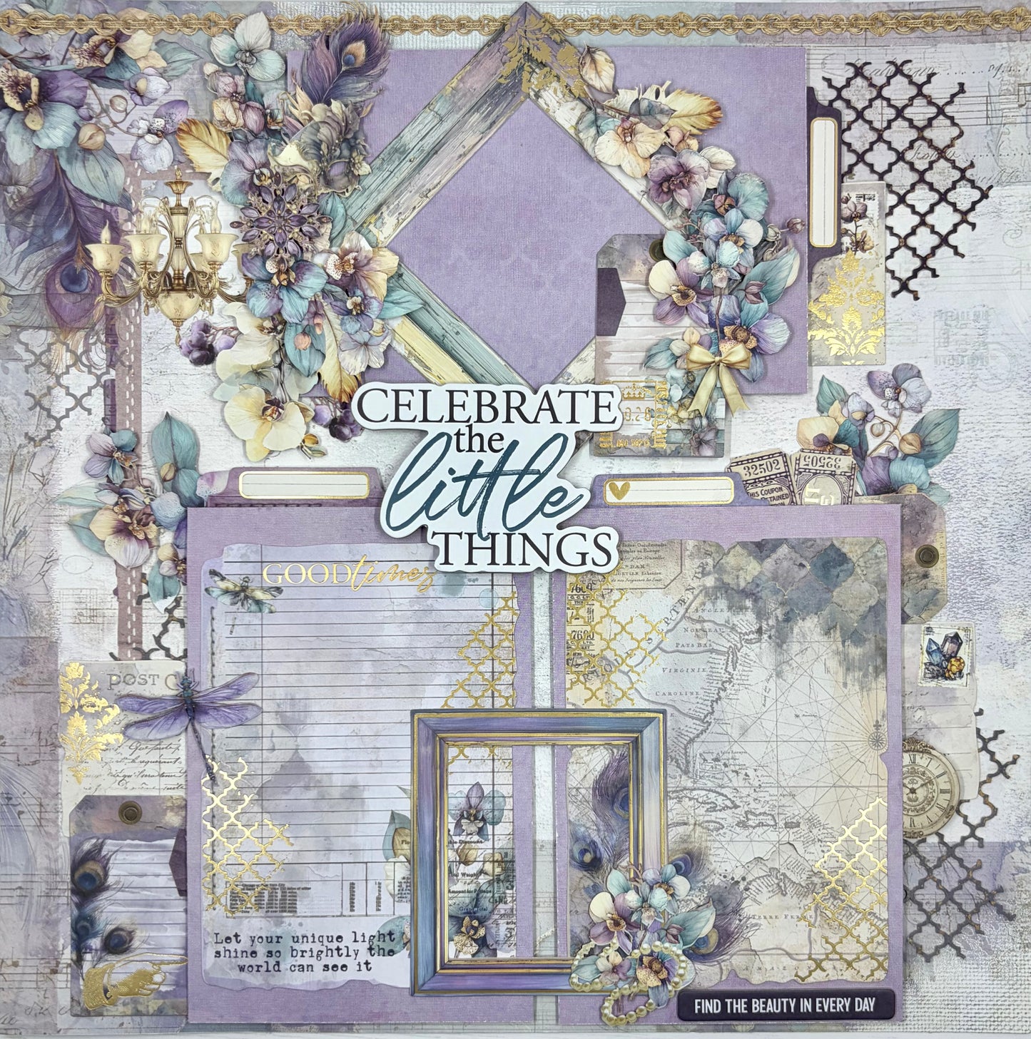 Plum Beauty 2-Page Layout (Club Kit 133)