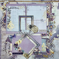 Plum Beauty 2-Page Layout (Club Kit 133)