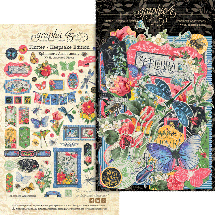Graphic 45 Flutter - Keepsake Kit (with Exclusive Metal Die Set)
