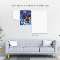 Diamond Art Club SQUARES Starry Night Santa