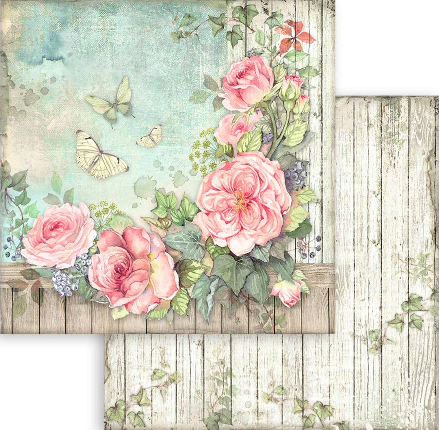Stamperia House of Roses 12” x 12” Paper Pad