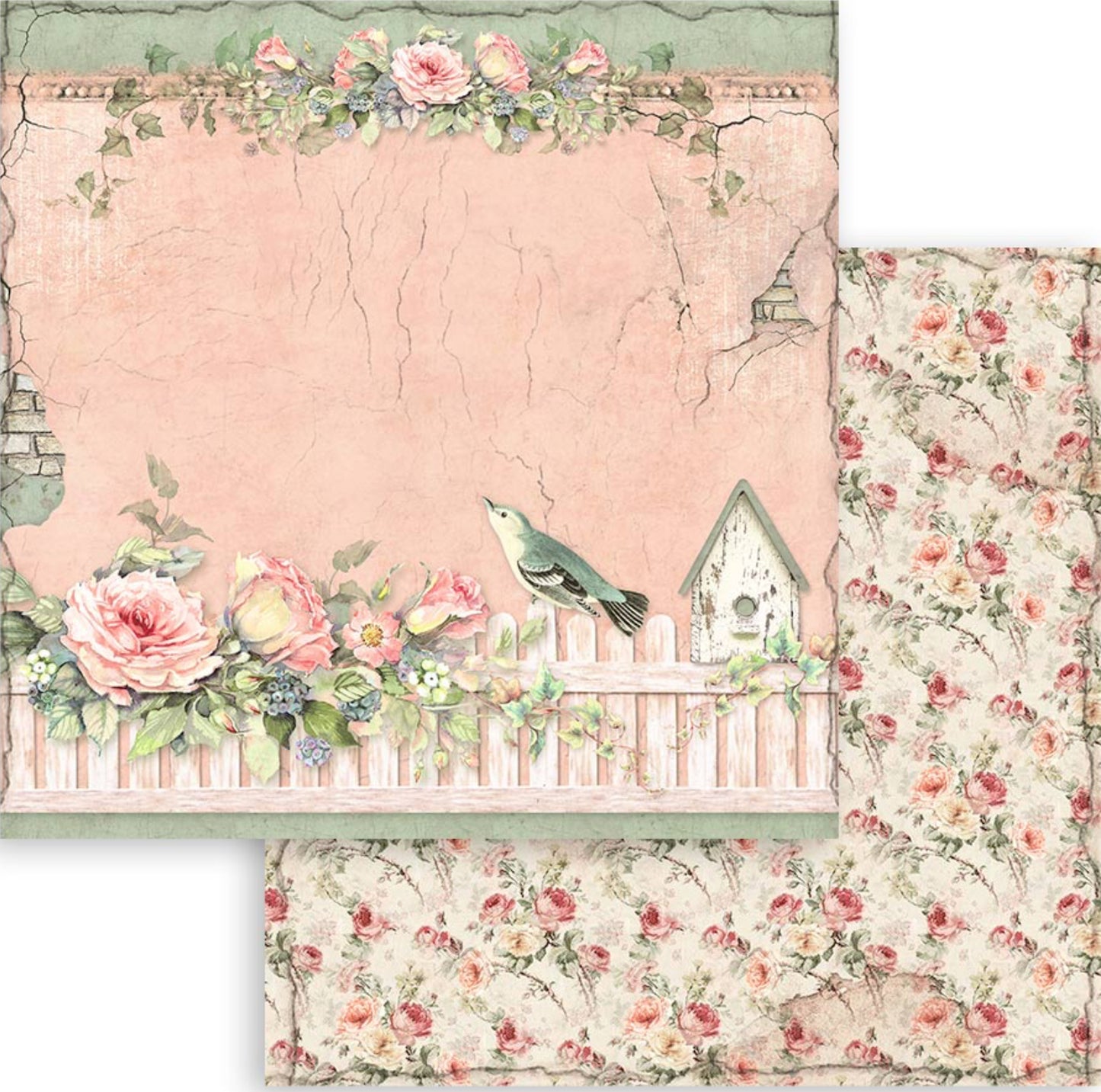 Stamperia House of Roses 12” x 12” Paper Pad