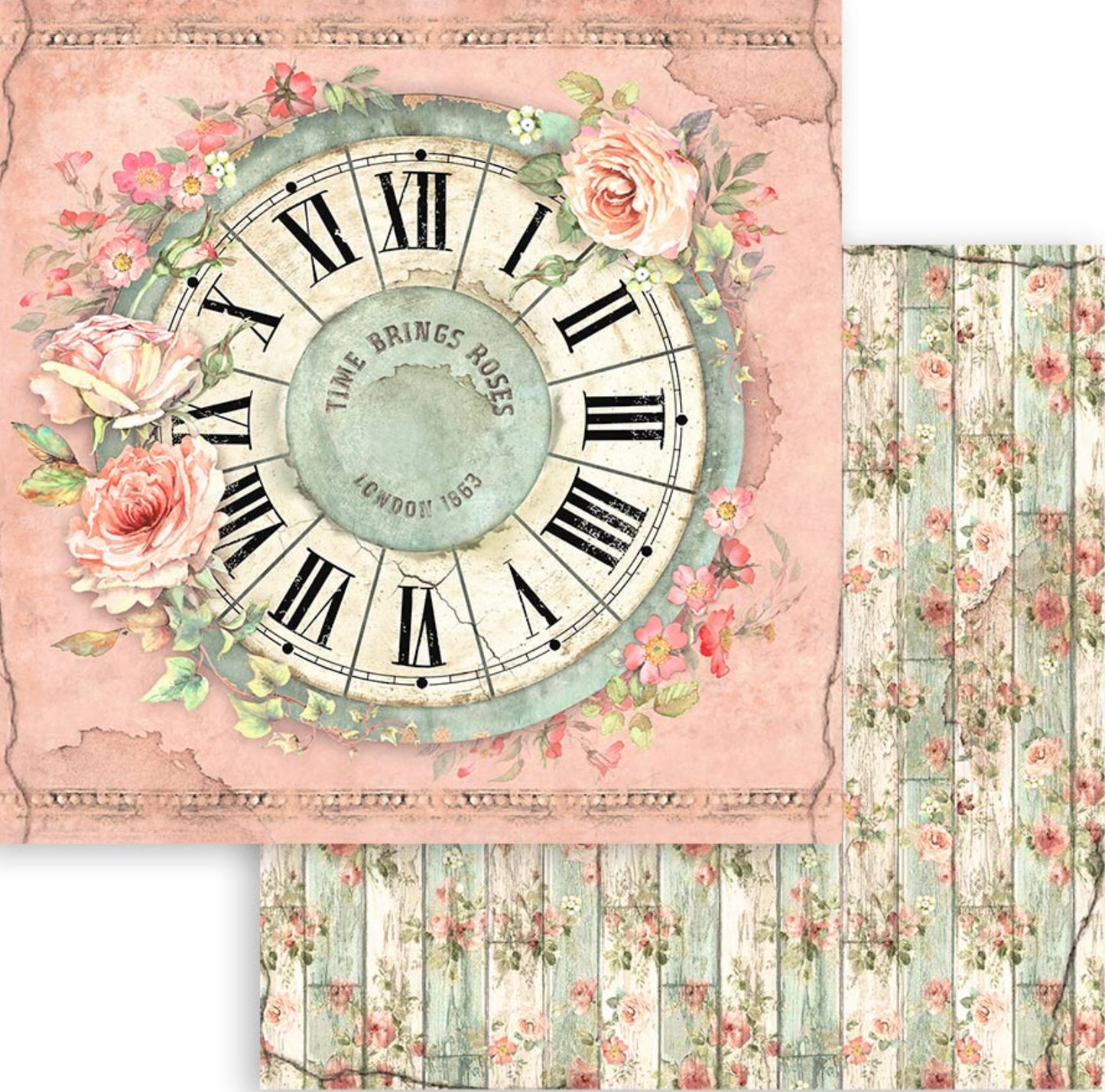 Stamperia House of Roses 12” x 12” Paper Pad