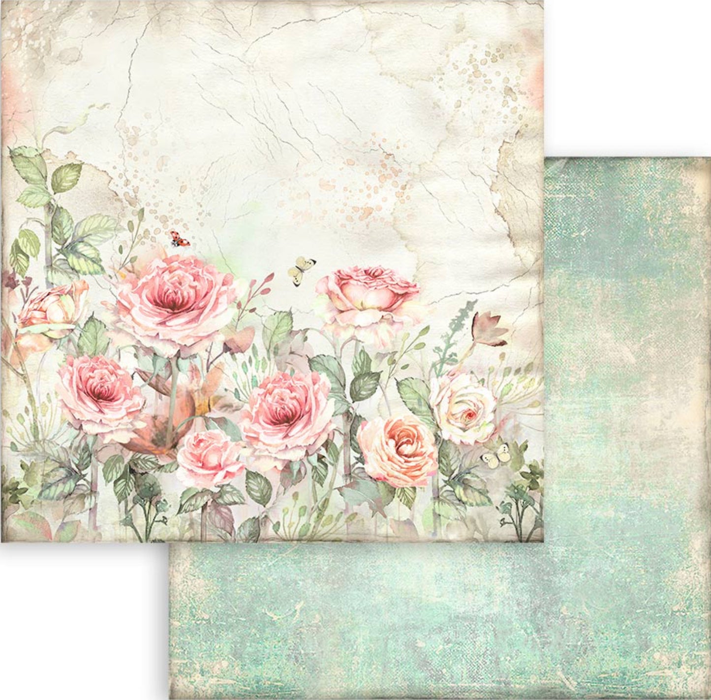 Stamperia House of Roses 12” x 12” Paper Pad