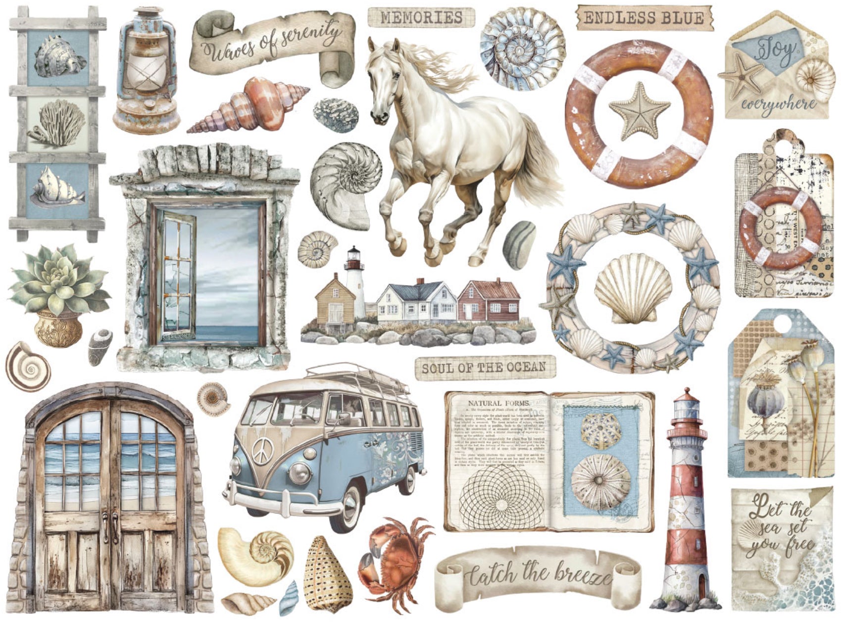 Stamperia Silent Sea Die Cuts