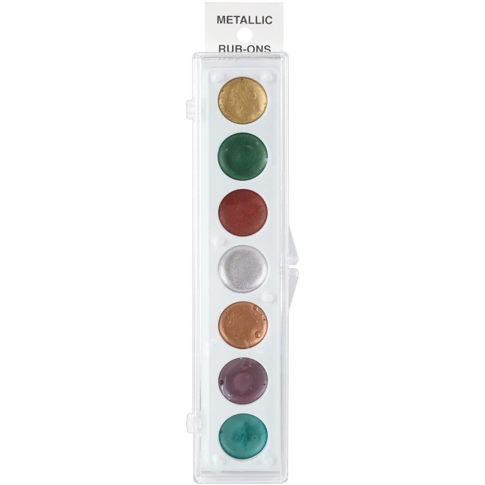 Craf-T Metallic Rub-On Paint Palette - 7 Colors Kit #1
