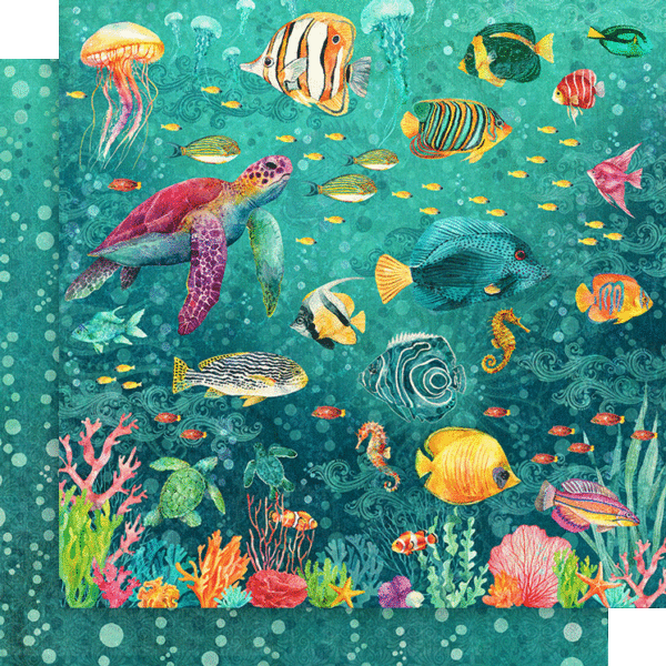 Graphic 45 Seas the Day 8” x 8” Collection Pack