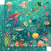 Graphic 45 Seas the Day 8” x 8” Collection Pack