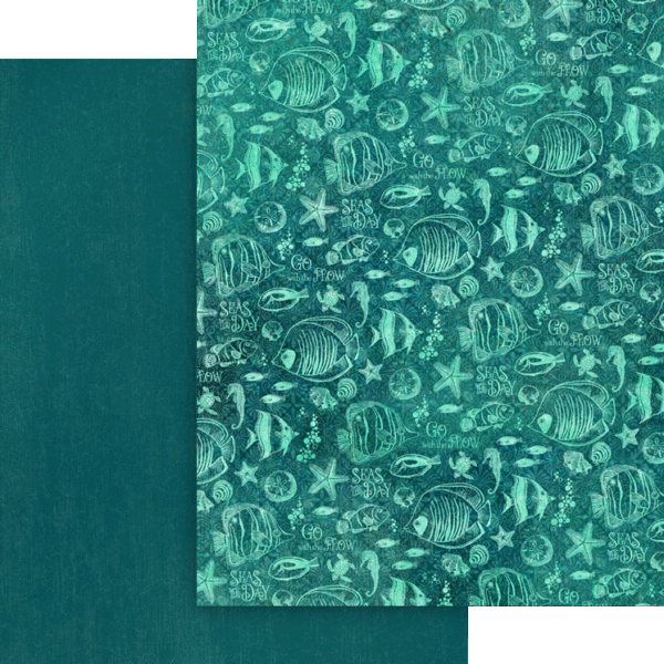 Graphic 45 Seas the Day 8.5” x 11” Patterns & Solids Pack