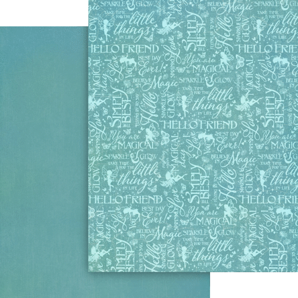 Graphic 45 Fairy Boutique 8.5” x 11” Patterns & Solids Pack
