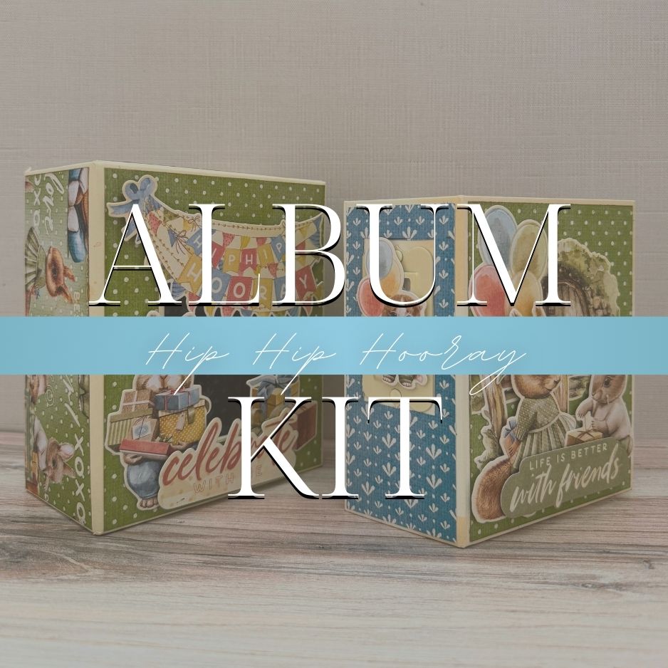 Graphic 45 Hip Hip Hooray - Mini Album & Matchbook Box 2025 Kit 4