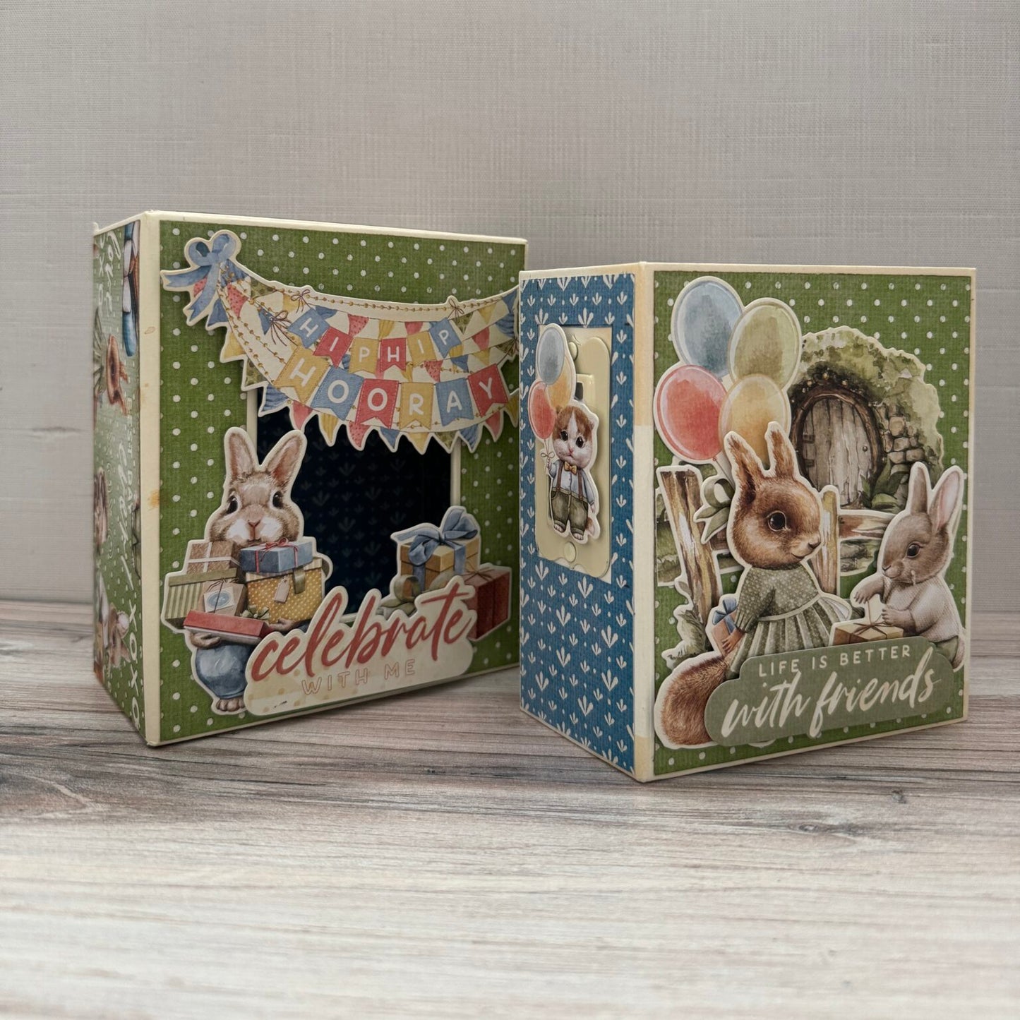 Graphic 45 Hip Hip Hooray - Mini Album & Matchbook Box 2025 Kit 4