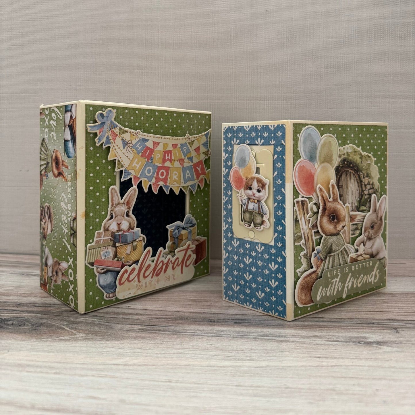 Graphic 45 Hip Hip Hooray - Mini Album & Matchbook Box 2025 Kit 4