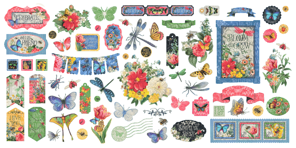 Graphic 45 Flutter - Keepsake Kit (with Exclusive Metal Die Set)