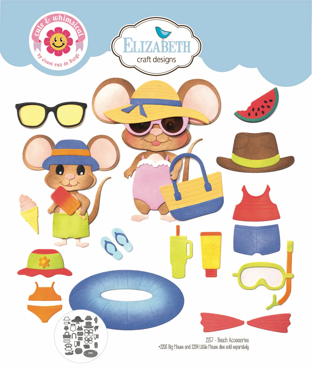 Elizabeth Craft Designs Beach Accessories Metal Die Set