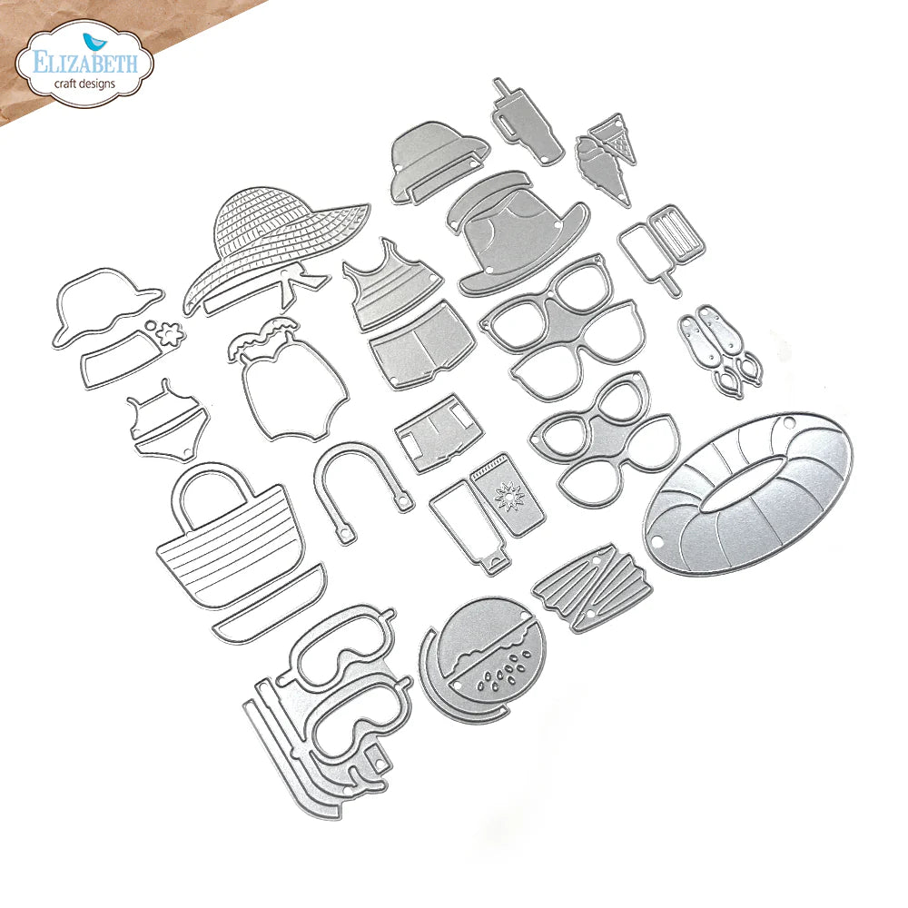 Elizabeth Craft Designs Beach Accessories Metal Die Set