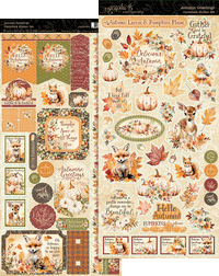 Graphic 45 Autumn Greetings Cardstock Sticker Set