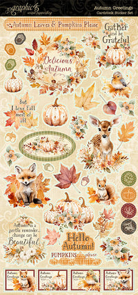 Graphic 45 Autumn Greetings Cardstock Sticker Set