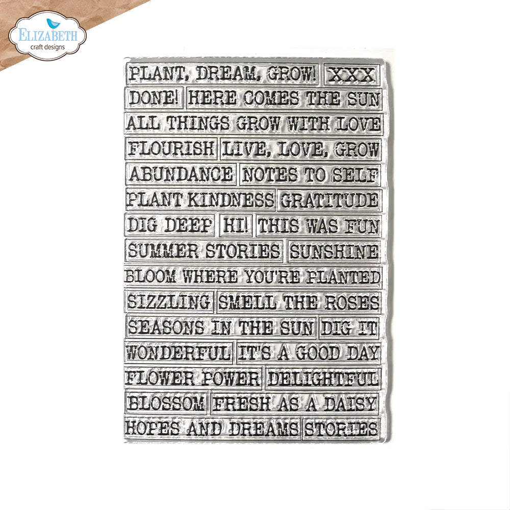 Elizabeth Craft Designs Journal Phrases 5 Stamp Set