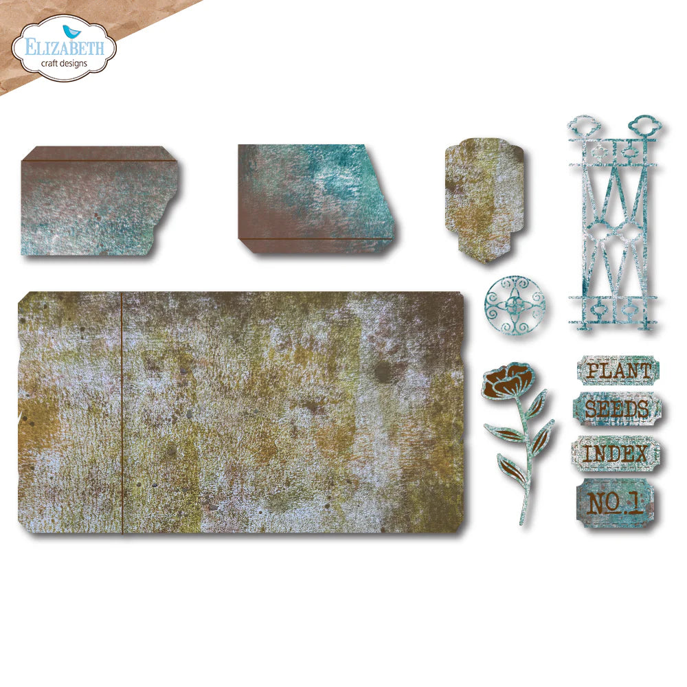 Elizabeth Craft Designs Plant Index Folder Metal Die Set
