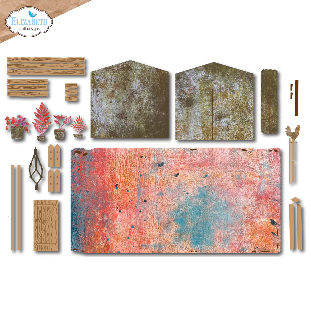 Elizabeth Craft Designs In The Garden Shed Metal Die Set