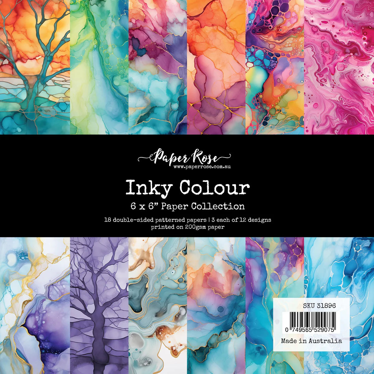 Paper Rose Studio Inky Colour 6x6 Paper Collection