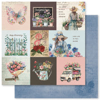 Paper Rose Studio Flower Shoppe Basics 12x12 Paper Collection