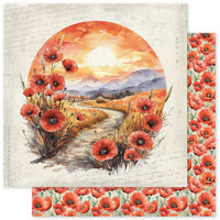 Paper Rose Studio Poppy Garden Basics 12x12 Paper Collection