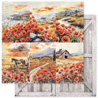 Paper Rose Studio Poppy Garden Basics 12x12 Paper Collection
