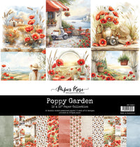 Paper Rose Studio Poppy Garden 12x12 Paper Collection