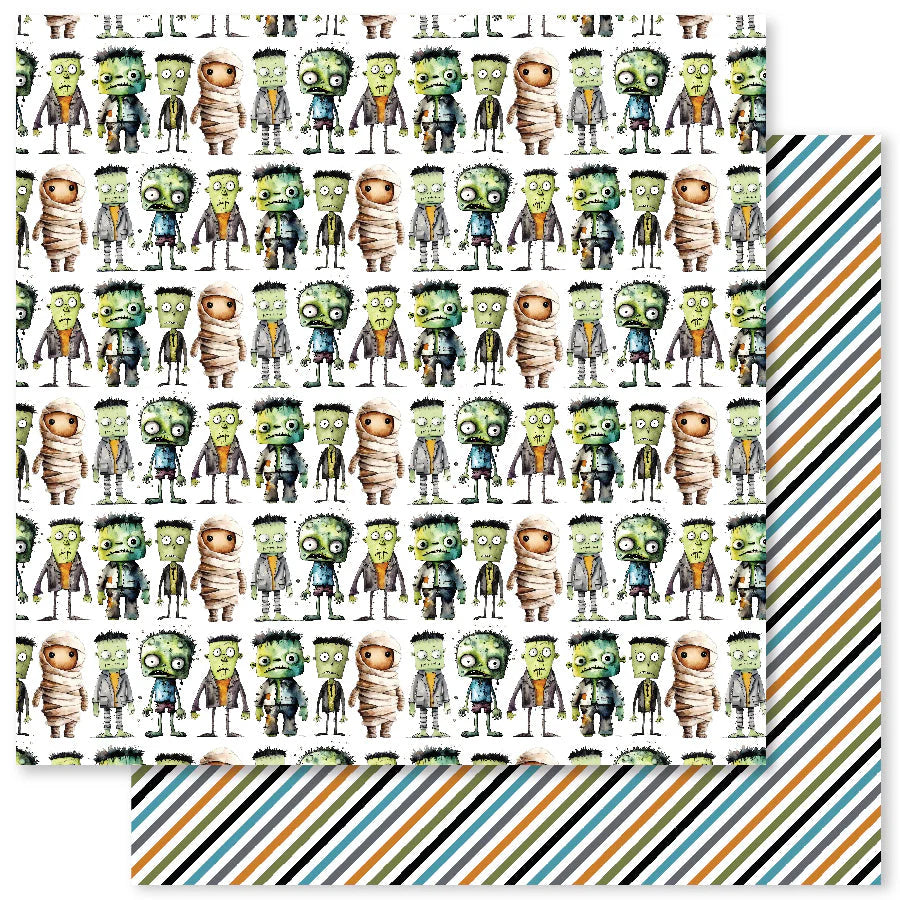 Paper Rose Studio Spooky Halloween 12x12 Paper Collection