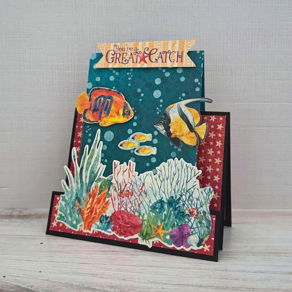 Graphic 45 Seas the Day - Faux Step Card Set 2025 Kit 5