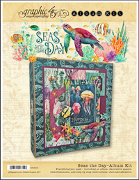 Graphic 45 Seas the Day - Tri-Fold Waterfall Album 2025 Kit 5