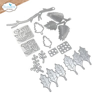 Elizabeth Craft Designs Winter Greenery Metal Die Set