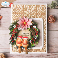 Elizabeth Craft Designs Holiday Wreath Metal Die Set