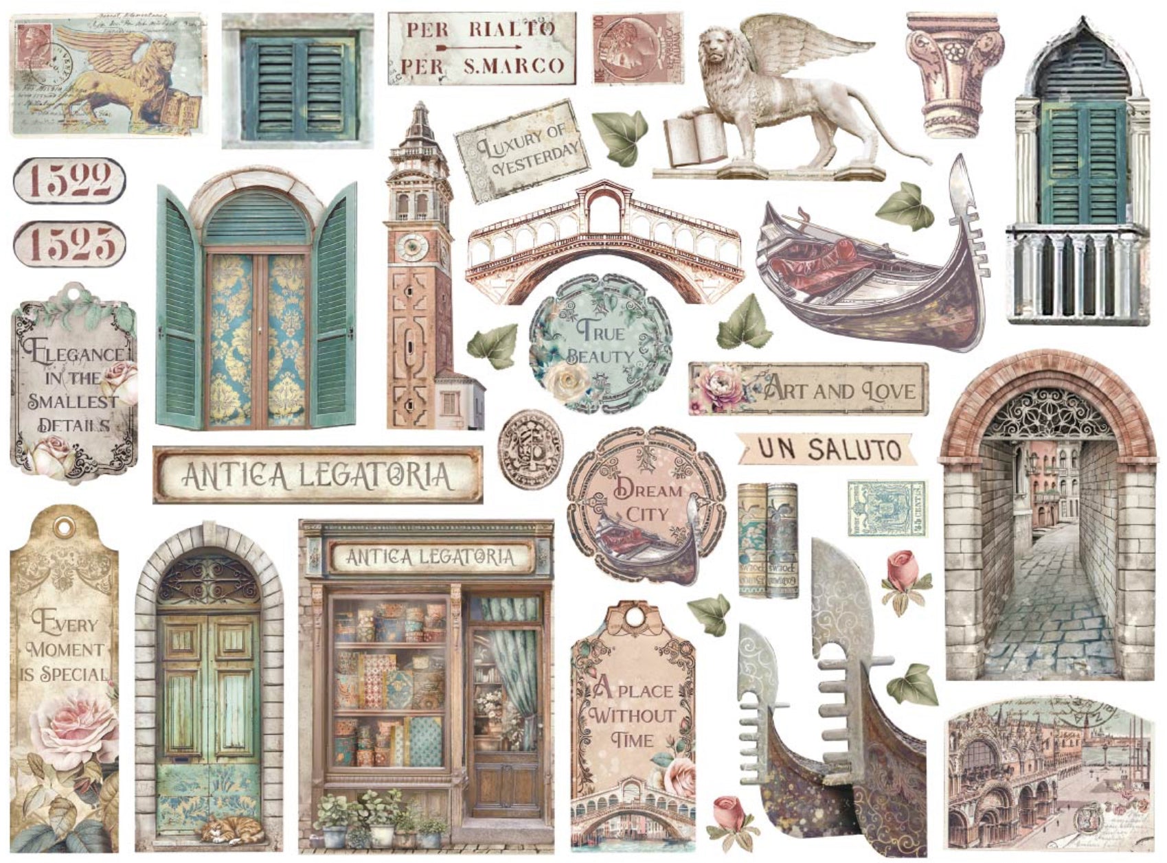 Stamperia Venice Die Cuts