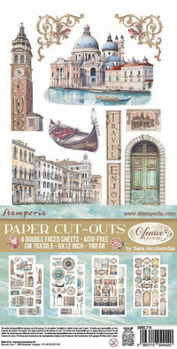 Stamperia Venice Paper Cut-Outs (4 Sheets)